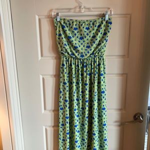 Strapless maxi dress